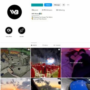 20K Wifi Money Motivation Instagram Account for Sale