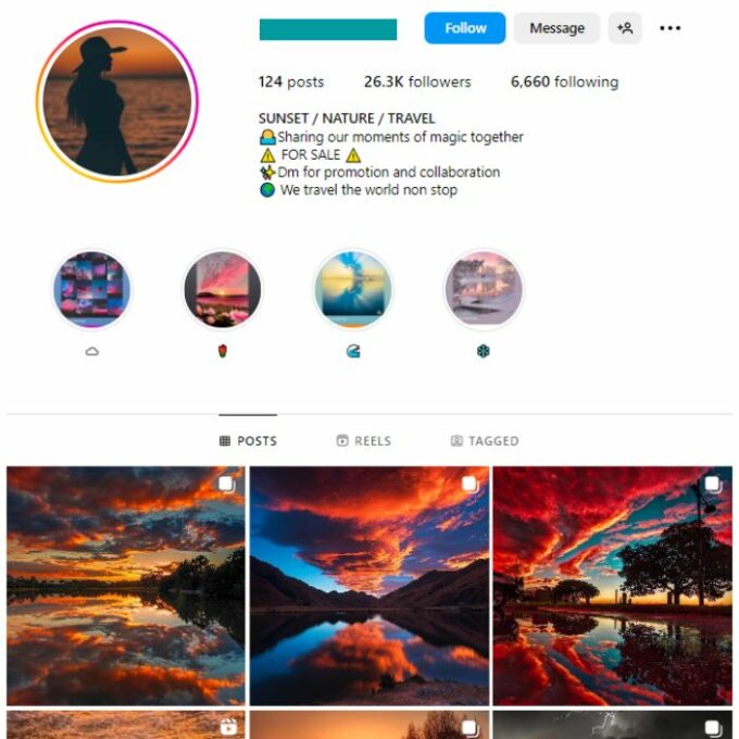 25K Travel Destinations Instagram Account for sale