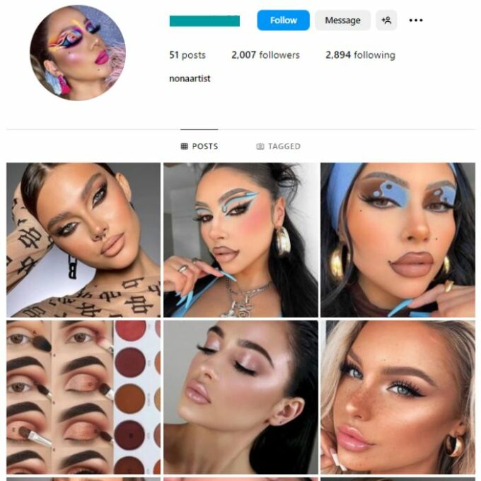 2K Makeup Beauty Instagram Account for sale