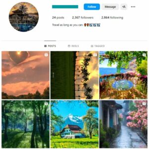 2K Travel Destinations Instagram Account for sale
