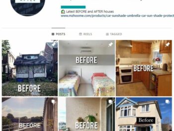 300K Real Estate Renovations Instagram Account for sale