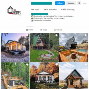 30K Tiny Houses Instagram Account for sale
