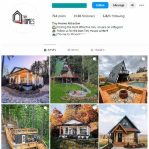 30K Tiny Houses Instagram Account for sale