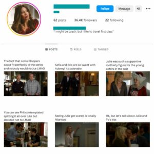 35K Modern Family TV Series Instagram Account for sale