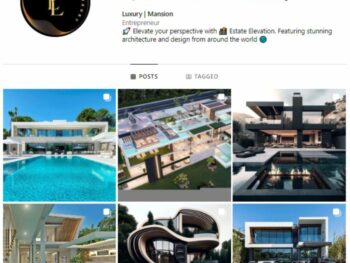 3K Luxury Mansions Instagram Account for sale