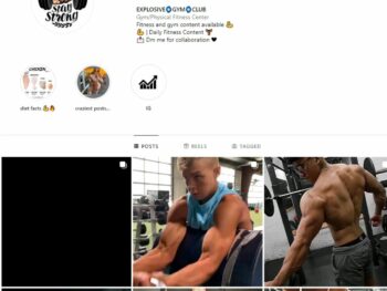 3K Male Fitness Instagram Account for Sale