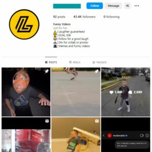 40K Funny Videos Memes Instagram Account for sale