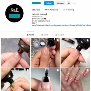 450K Fashion Nails Instagram Account for sale