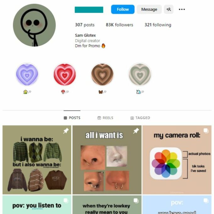 80K Therapy Memes Instagram Account for sale