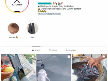 90K Cooking Food Instagram Account for sale