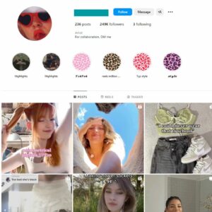 Buy Aesthetics Fashion Instagram Account with 240K Followers