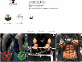 Buy Male Fitness Instagram Account with 3K Followers