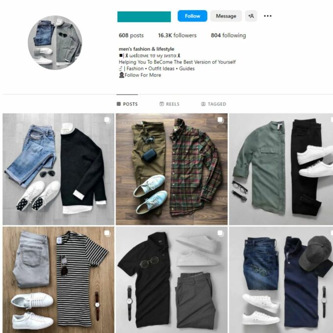 Buy Men's Fashion Instagram Account with 16K Followers