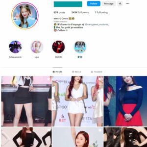 Buy Nancy Jewel McDonie Fan Account with 240K Followers