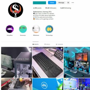 Buy Setup Gaming Instagram Account with 99K Followers
