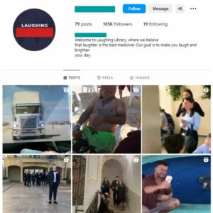 100K Funny Videos Memes Instagram Account for sale