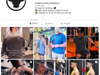 10K Male Fitness Gym Instagram Account for sale