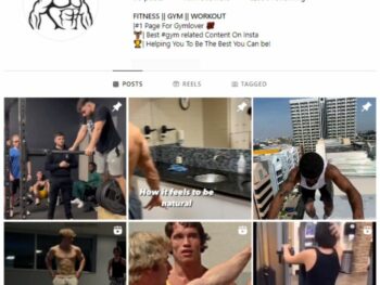 10K Male Fitness Gym Instagram Account for sale