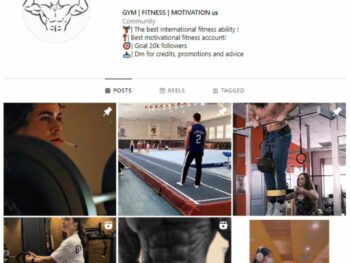 10K Male Fitness Gym Instagram Account for sale