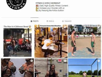 10K Workout Fitness Gym Instagram Account for sale