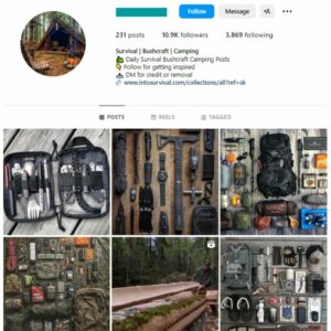10k Camping Outdoors Instagram Account for sale