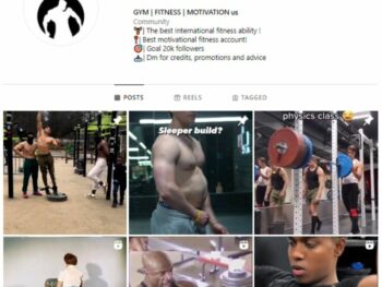 11K Workout Fitness Gym Instagram Account for sale