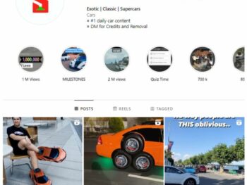 130K Automotive Cars Instagram Account for sale