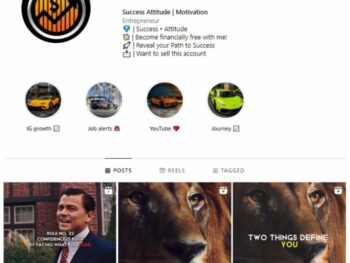 165K Money Motivation Instagram Account for sale