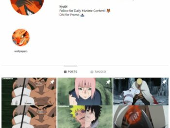 185k Naruto Anime Instagram Account for sale