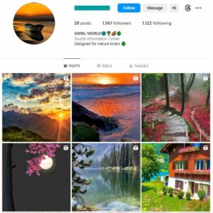 1K Beautiful Nature Instagram Account for sale