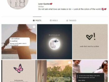 1K Love Quotes Instagram Account for sale