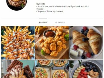 1K Nutrition Food Instagram Account for sale