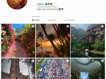 1K Travel Destinations Instagram Account for sale