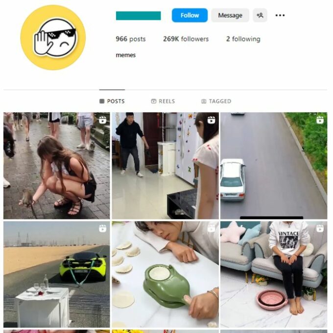 260K Funny Videos Memes Instagram Account for sale