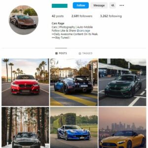 2K Automotive Car Instagram Account for sale