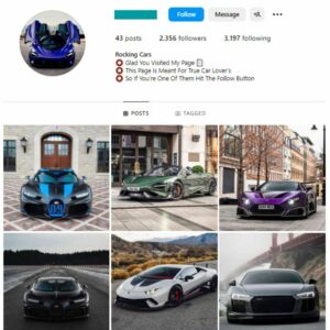 2K Automotive Car Instagram Account for sale