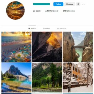 2K Beautiful Nature Instagram Account for sale