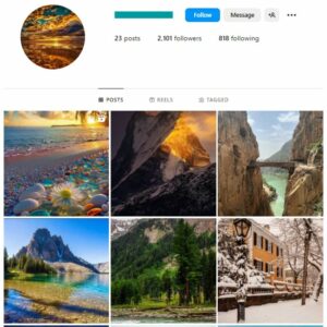 2K Destinations Nature Instagram Account for sale
