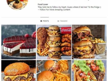 2K Fast Food Burgers Instagram Account for sale