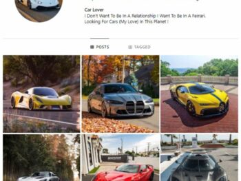 2K Super Cars Instagram Account for sale