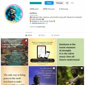 300K Buddhism Spiritual Instagram Account for sale