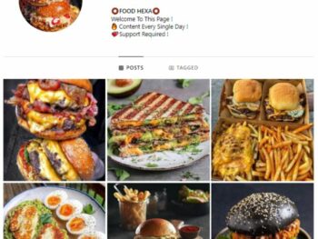 3K Fast Food Burgers Instagram Account for sale