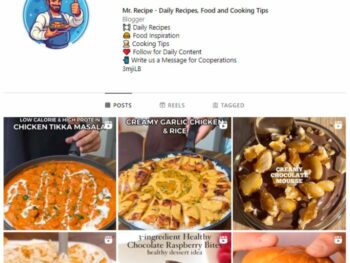 55K Food Cooking Instagram Account for sale