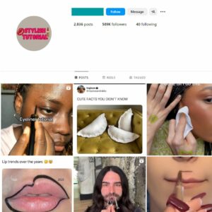 580K Makeup Hairstyle Instagram Account