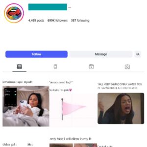 690K Women's Relatable Beauty Instagram Account for sale
