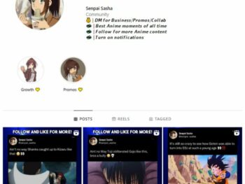 9k Anime Instagram Account for sale