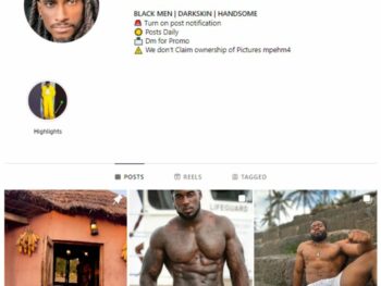 10K Black Men Instagram Account for sale