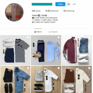 10K Men's Fashion Instagram Account for sale