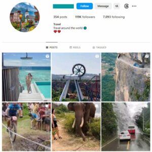 115K Beautiful Destinations Instagram Account for sale