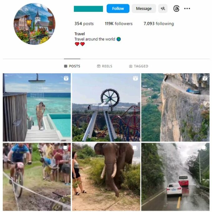 115K Beautiful Destinations Instagram Account for sale
